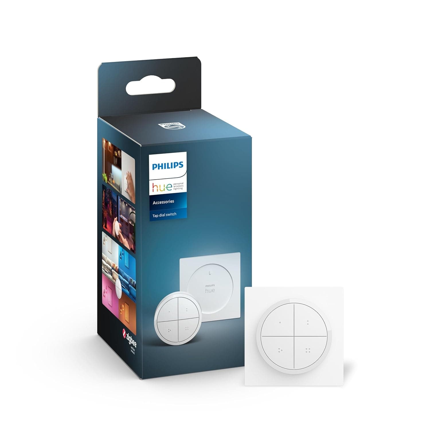 Philips Hue Philips Hue Tap Dial Switch, White, Intelligent Light Control, to automate, create routines, change the light atmosphere, indoor use.