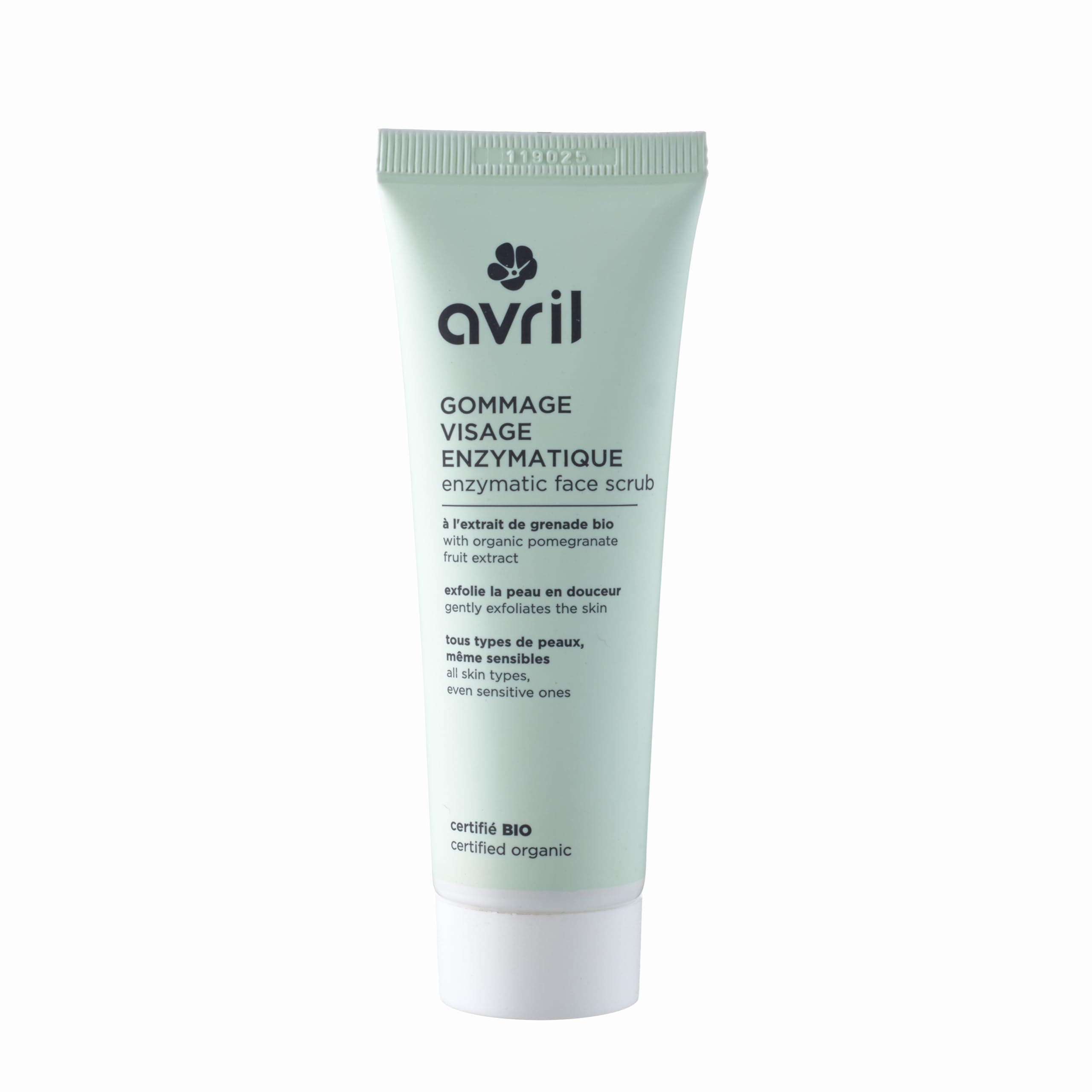 Avril - Organic Enzymatic Face Scrub - Papaya and Organic Pomegranate Extract - Gently exfoliates - All Skin Types - 99% Natural Origin - Ecocert Certified Organic - Made in France - 50 ml - Image 3