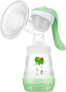 MAM Manual breast pump, easy and relaxing handling, efficient, hygienic and comfortable with direct extraction into the bottle or storage container, includes MAM Easy Start bottle