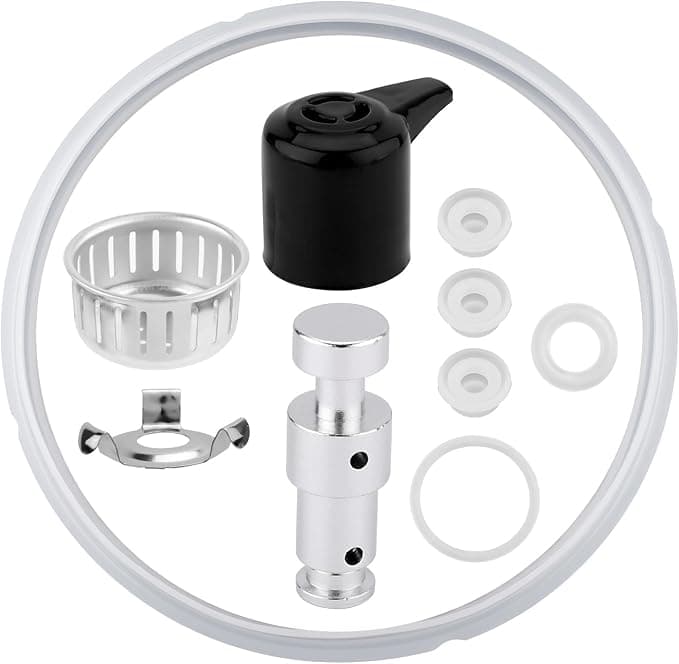 Instant Pot Duo 8-Qt Replacement Parts Set, 9.25" and 10" Diameter Interior and Exterior Silicone Gasket Seal for Pressure Cooker Accessories Kitchen Essentials - Image 1