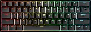 MCHOSE ACE60 HE Mechanical Keyboard, 60% Wired Keyboard with Magnetic Switch, 8000Hz Rapid Trigger, 0.01mm RT Accuracy, Adjustable Actuation, Snap Tap, Hot Swap, Black