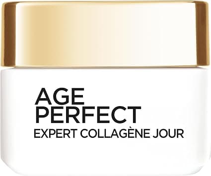 L'Oréal Paris - Anti-Aging Re-Moisturizing & Firming Day Cream - Anti-sagging, Anti-Spots & Anti-Wrinkles - Collagen - For Mature Skin - Age Perfect - 50 mL - Image 1