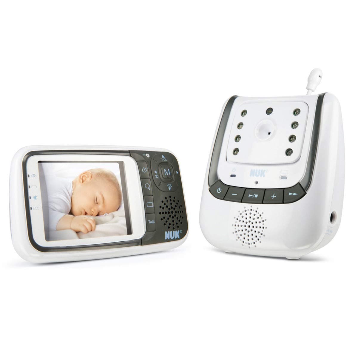 Nuk NUK Baby monitor with camera | Eco Control+ Video | Intercom function | Temperature sensor | No high-frequency radiation in Eco mode