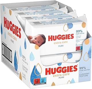 Baby wipes, for the whole body, can be used from birth, fragrance-free, 8x56 wipes, Pure Extra Care