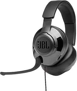 JBL Quantum 200 Wired Gaming Headset Black