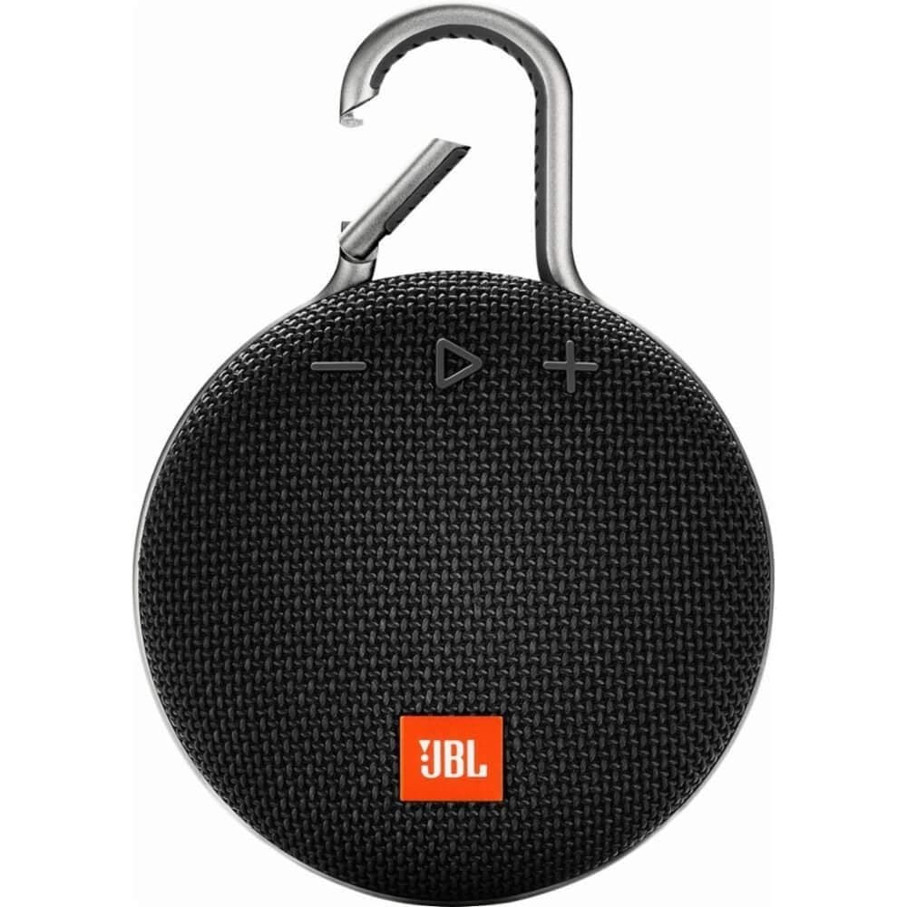 JBL Clip 3 – Portable Bluetooth Speaker with Carabiner – IPX7 Waterproof – 10 Hours Battery Life – JBL Audio Quality – Black