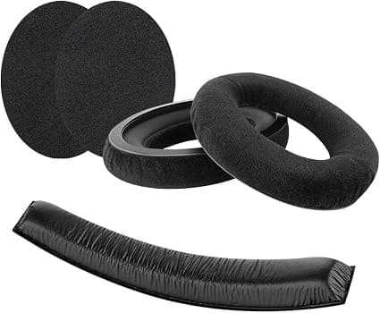 Geekria Earpads and Headband Compatible with Sennheiser HD 380/380 Pro PC350 Game Zero Headset Replacement Parts (Black) - Image 1