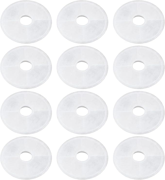 Catit 12 Pack Replacement Cat Water Fountain Filters Compatible with Catit 3L Water Dispenser