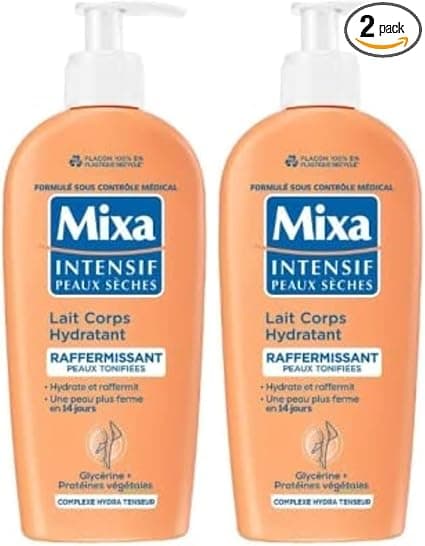 Mixa Intensif Peaux Sèches Lait Corps Hydratant Raffermissant, 250 ml (Lot de 2) - Image 3