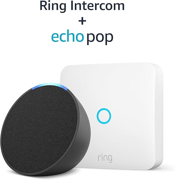 Echo Pop Anthracite + Ring Intercom by Amazon | The ideal duo for a more connected home