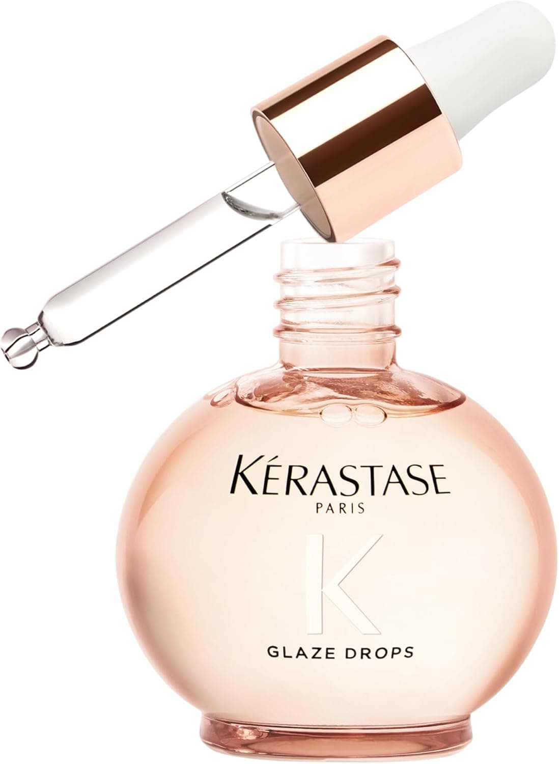 KERASTASE Gloss Absolu - Glaze Drops - Huile Cheveux Légère de Brillance - Adoucit & Discipline - 96H Ultra-Glossy - Huile de Rose Sauvage - Sans Fini Gras - Cheveux Longs Sujets aux Frisottis - 45 ml - Image 1