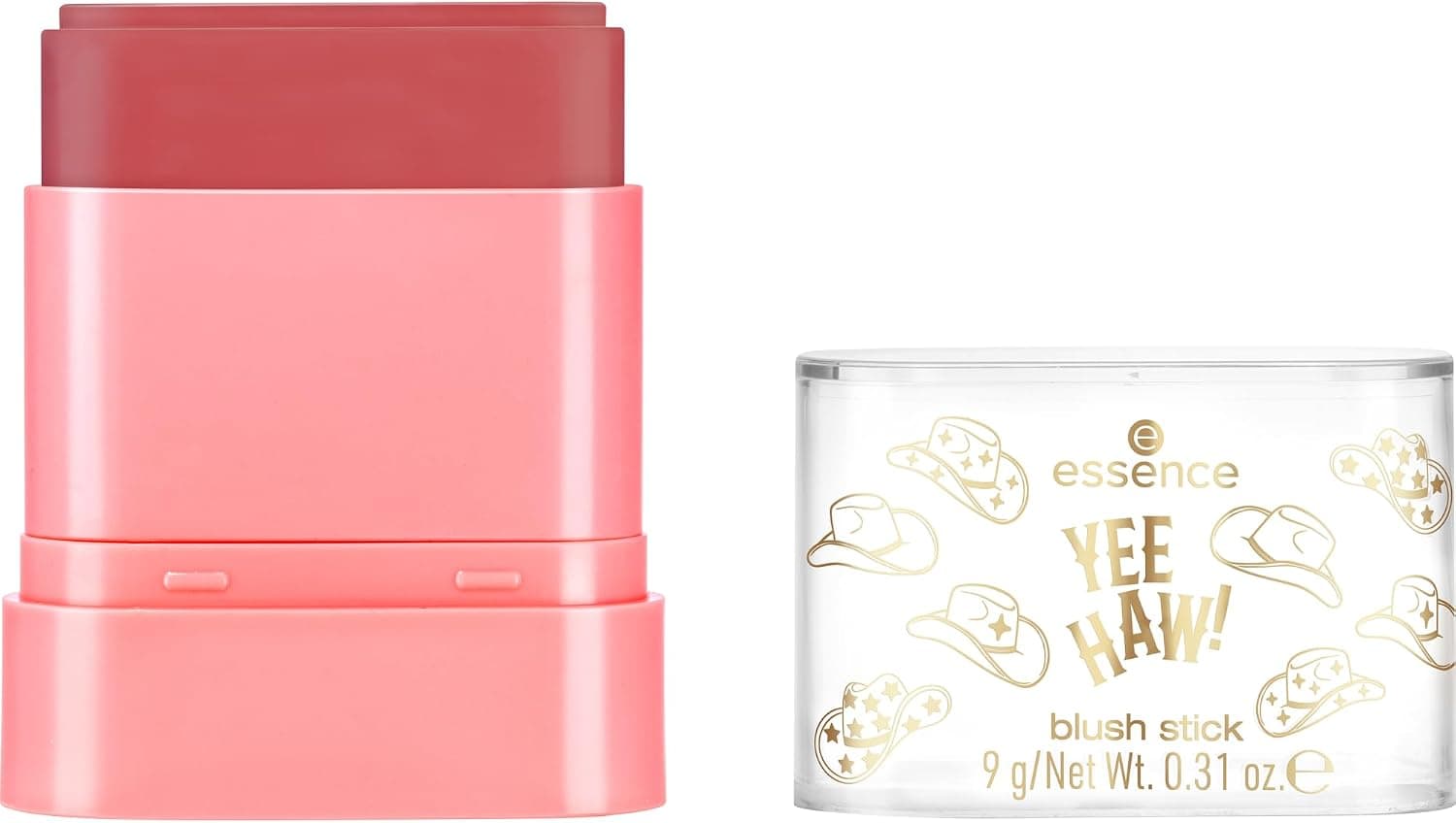 essence YEE HAW! blush stick, hautement pigmenté, mat (9g)