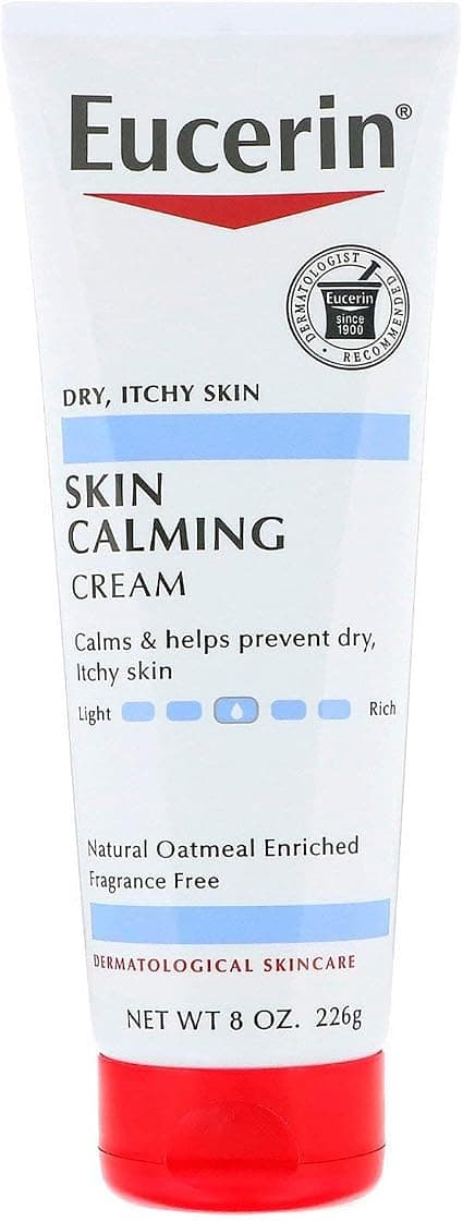 Eucerin Dry Skin Therapy Calming Cream, 8 oz (226 G) by Eucerin (English Manual) - Image 1