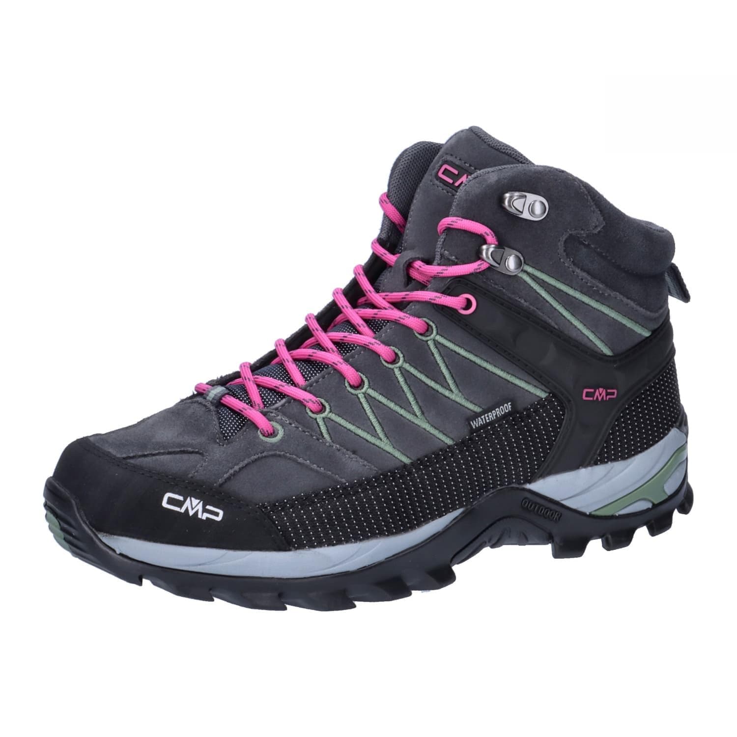 Trek CMP Boys Unisex Kinder Kids Rigel Mid Trekking Shoe WP Walking Shoes