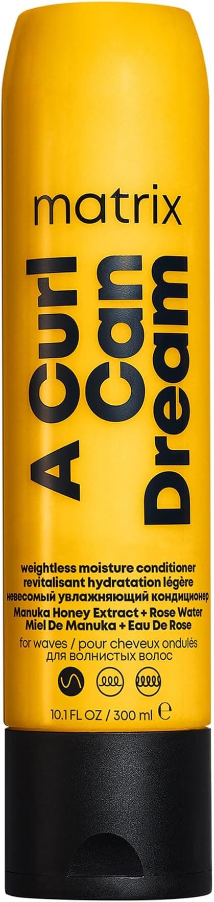 MATRIX, Light Moisturizing Conditioner for Wavy to Curly Hair, Moisturizes & Defines Waves, A Curl Can Dream Wave, 300ml - Image 1