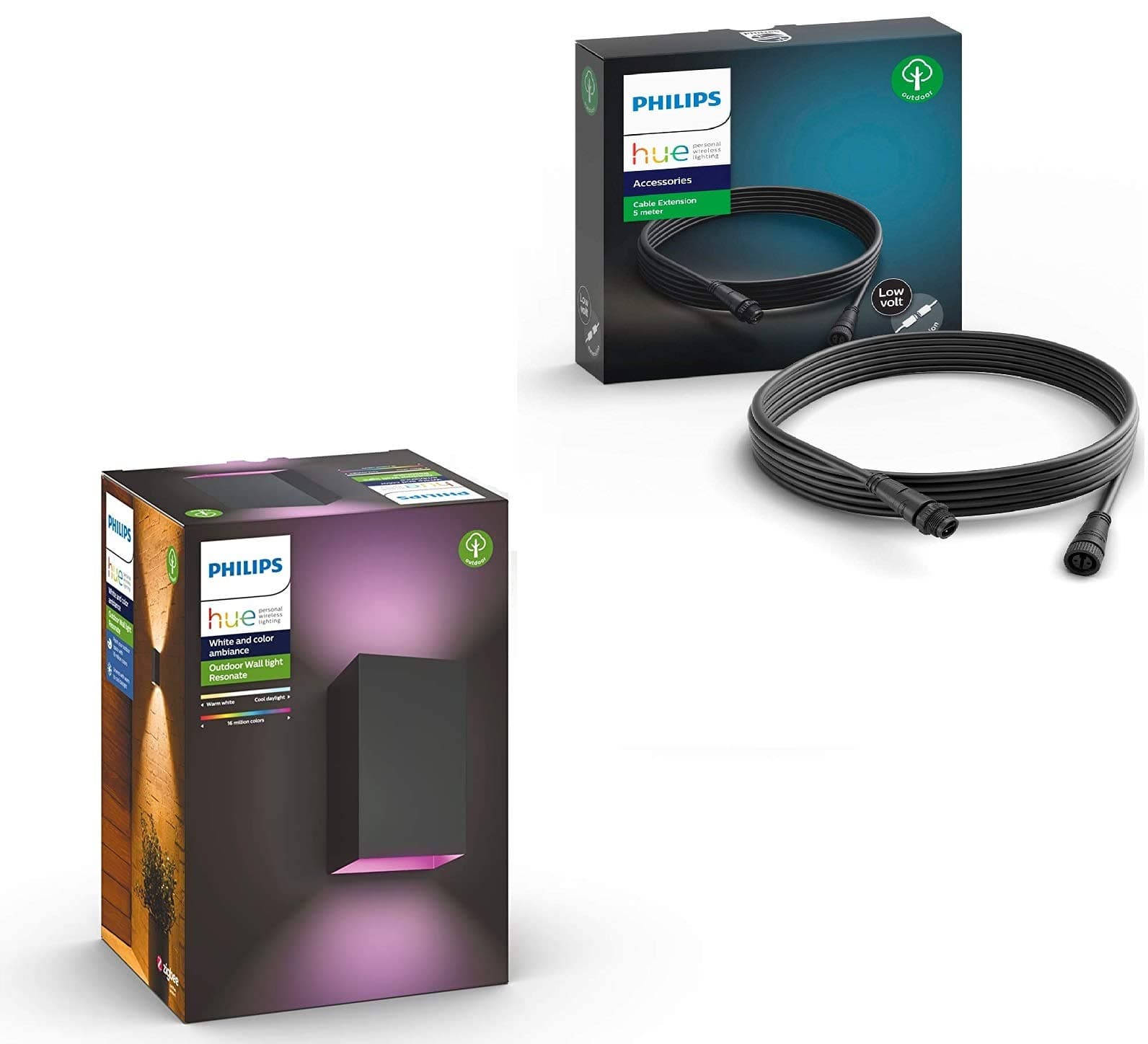Philips Philips Low Voltage Extension Cable 5 m + Philips Lighting Hue White and Color Ambiance RESONATE