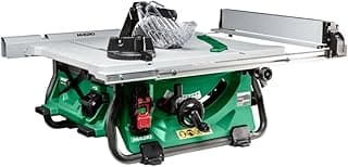 HiKOKI Cordless Table Saw - 36 V, Ø 254 mm, 79 mm Cutting Depth, 5000 rpm - Brushless, Progressive Start, Electric Brake - Without Battery or Charger