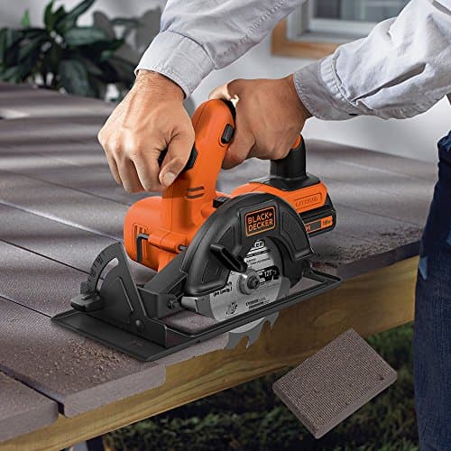 BLACK+DECKER BDCCS18N-XJ Cordless circular saw - 18 V - 1.5 Ah - Ø = 140 mm - Cutting depth: 43 mm - 45° angled cuts - without battery - 1 blade - Image 4