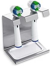 Stainless Steel Toothbrush Holder with Manifold | Fits Oral-B, IO, Philips Sonicare, Waterpik, Fairywill | Toothbrush Holder (2 Pieces)