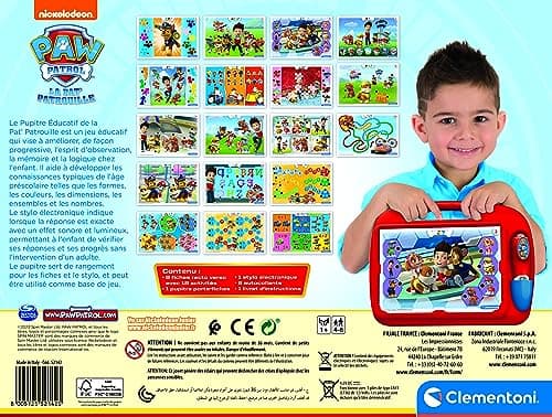 Clementoni | Paw Patrol Interactive Educational Music Stand for Children 4-6 Years | 18 Activities on Cards + Electronic Pen Sound and Light | Learning Colors, Shapes, Logic | Gift Idea - Image 4