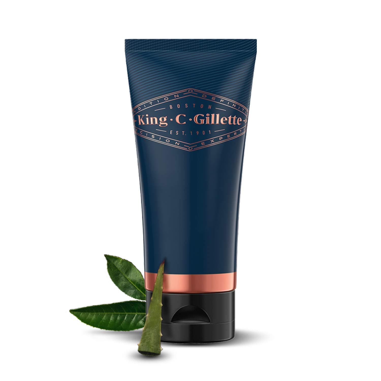 King C. Gillette Gel de rasage pour homme (150 ml) avec thé blanc et huile d'argan pour un soin idéal de la barbe, gel de rasage, cadeau pour homme - Image 9