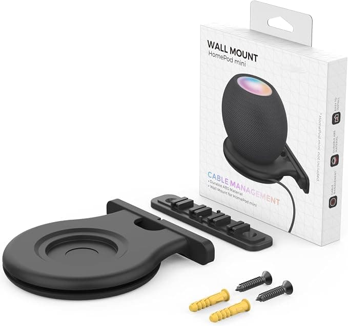 ZH01 Google Nest WiFi Wall Mount / TP-LINK ON HUB Wall Mount Bracket for Google Nest WiFi / TP-LINK ON HUB Speaker Storage Cable Black - Image 1