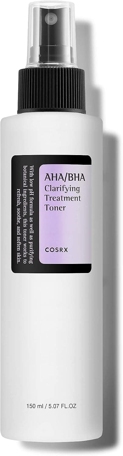 Cosrx AHA/BHA Clarifying Treatment Toner | Lotion Tonique Toner exfoliant pour le visage pour les points blancs, les pores et la peau inégale | 150 ml / 5,07 fl.oz