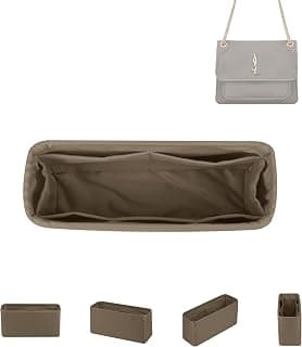 DGAZ Soie Organisateur de sac à main pour YSL Niki S/M/L, Organisateur de sac à main et de fourre-tout de luxe (Niki M, Etoupe)