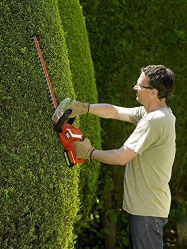 BLACK+DECKER GTC1845L20-QW Wireless Hedge Trimmer 18 V Electric 45 cm with 2 Ah Battery, Asymmetric Double Action Blade, Double Switch and Double Handle, Distance 18 mm - Image 4