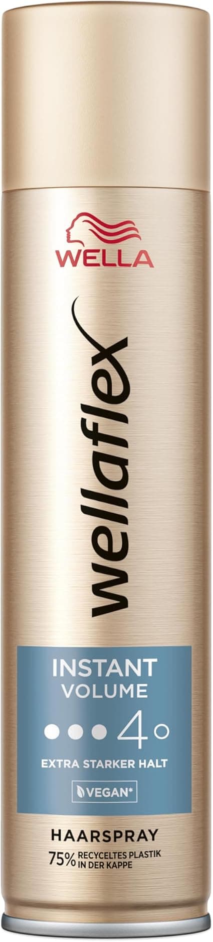 Wellaflex Instant Volume Spray for Women - Extra Strong Hold Up to 48 Hours - Voluminous Styling - Gentle on Scalp - Dermatologically Tested - Vegan Formula - Hold Degree 4 - Image 1
