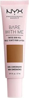 NYX Professional Makeup Crème Teintée Bare With Me, BB Crème, Extraits de Concombres et Aloe Vera Hydratants, Inspirée des Soins de la Peau, Couvrance Légère, Teinte : Cinnamon Mahogany