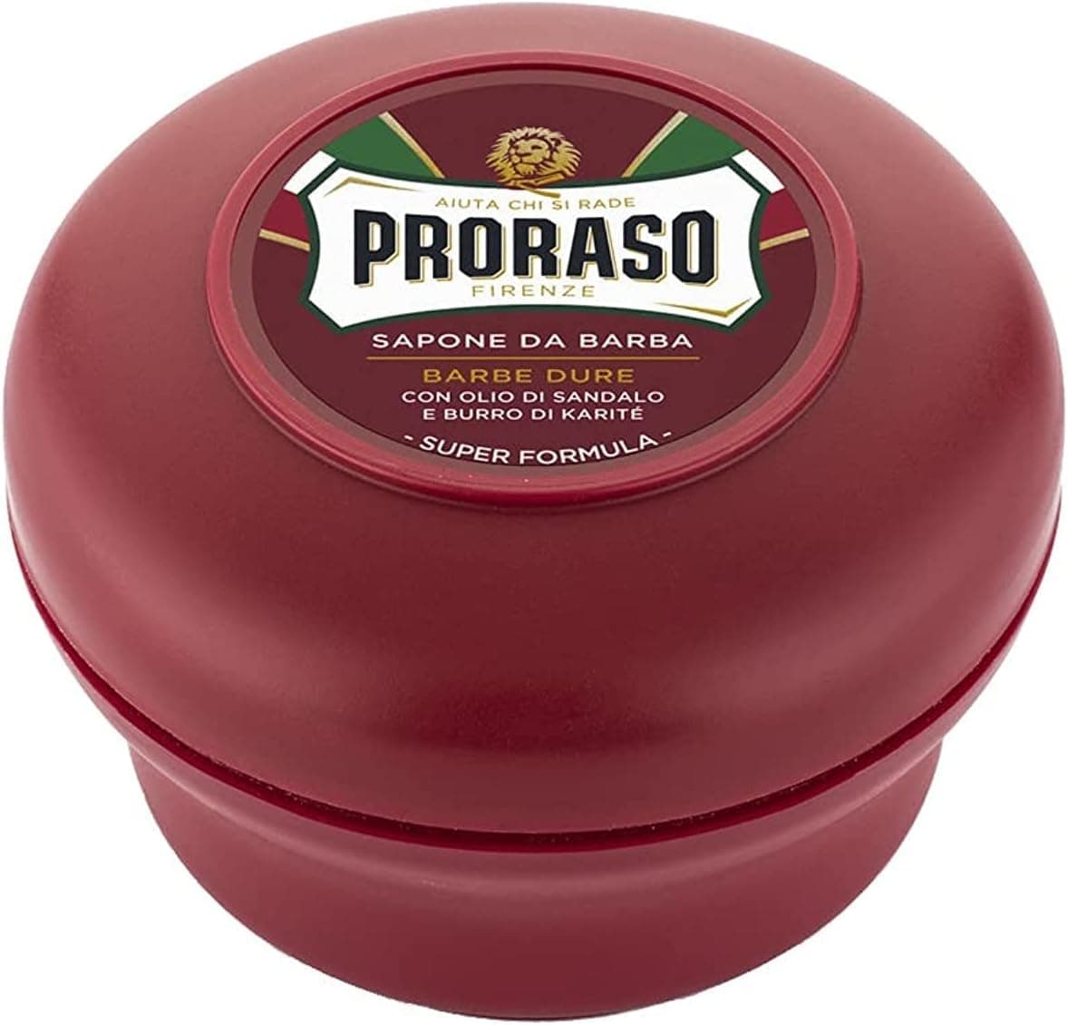 Proraso Proraso | Beard Soap Bowl for Hard Beards (150ml jar) - Nourishing Shaving Soap with Sandalwood and Shea Butter - Made in Italy