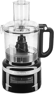 KitchenAid Multifunction Food Processor - Food Processor with 1.7L Leakproof Bowl - 2 Speeds and Pulse Mode - Dishwasher Safe Accessories - 250 W - BPA Free - Onyx Black