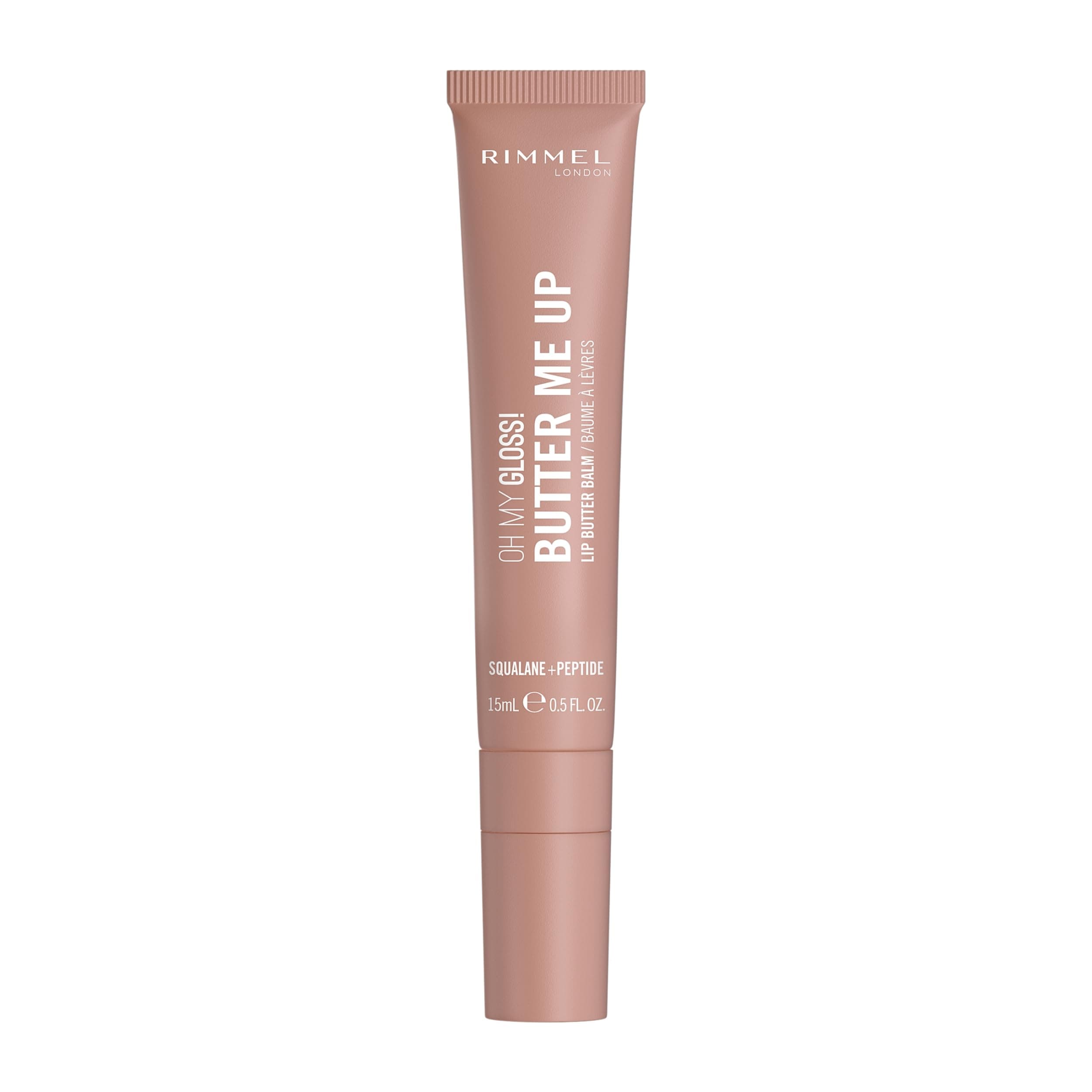 Rimmel London Oh My Gloss Butter Me Up Baume à lèvres 002 Latte Delight, hydratant, teinté, Soin des lèvres, Hydratation, Nourrissant, Squalane, 15 ml - Image 10