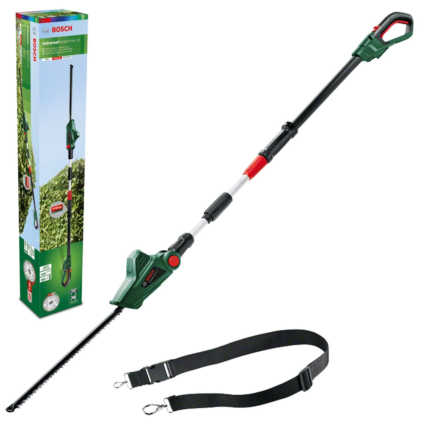 Bosch Bosch Cordless telescopic hedge trimmer UniversalHedgePole 18 (1 battery, 18V system, in cardboard)
