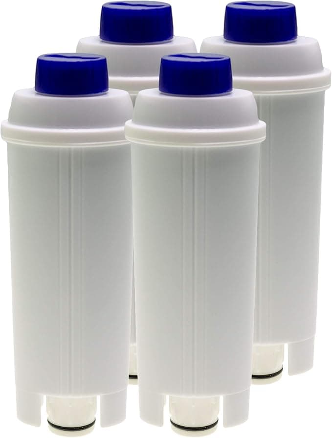 4 x Water Filter Compatible with DeLonghi Autentica ECAM23 Dedica Dinamica Eletta ESAM6720 Maestosa Perfecta PrimaDonna Magnifica S Coffee Machines, Equivalent to DLSC002 (14465) - Image 1