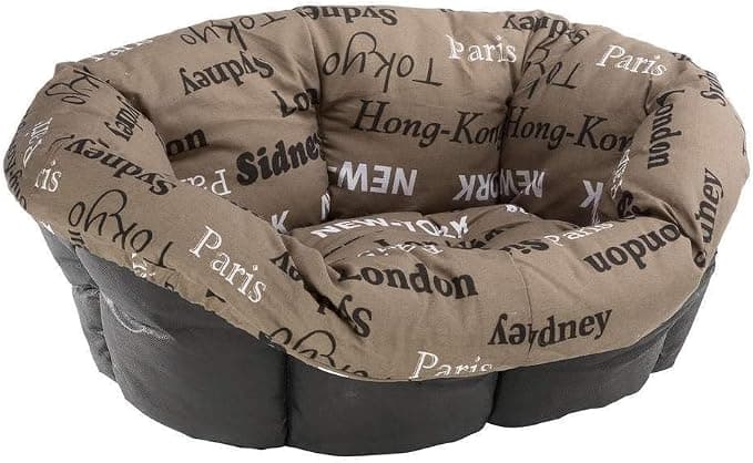 Ferplast Replacement Padding for Dog and Cat Kennels, Padded Cushion for Dog Kennel (NOT Included), Washable, Adjustable, 85 x 62 x 28.5 cm, Brown, M - Image 1