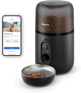 Philips Smart Dispenser with Camera - Pet Series, Motion Detection, Meal Programming, Notifications, Anti-Clog Technology, Easy Cleaning, App Connectivity (PAW5320/02)