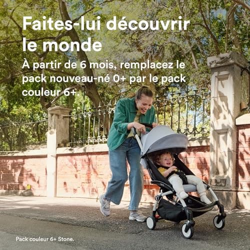 Stokke YOYO3 Stroller with Newborn Pack and 6+ Colour Pack - Includes Frame, YOYO 6+ Color Pack and Newborn 0+ Pack Black - Image 5