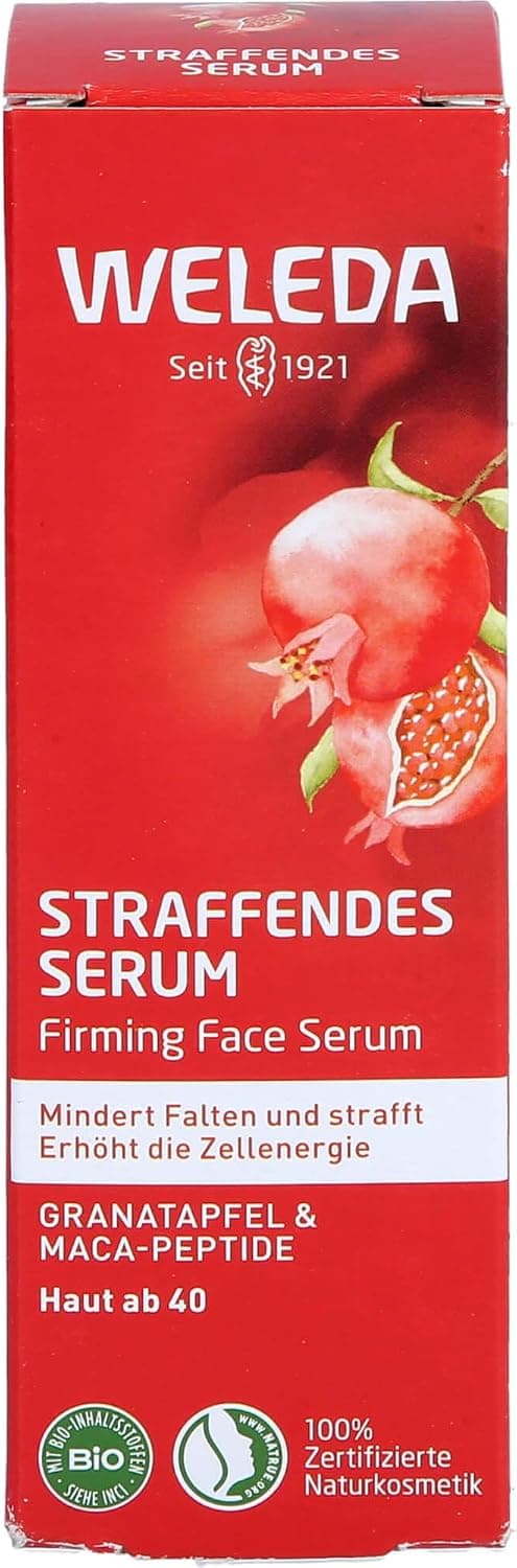WELEDA straffendes Serum Granatapfel & Maca-Peptide mindert Falten & strafft, 30 ml Solution - Image 1