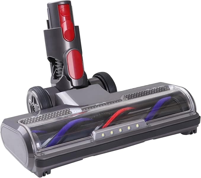 Brush Compatible with Dyson Vacuum Cleaner V7, V8, V10, V11, V15, Brush Head and Broom Accessory for Vacuum Cleaner with 5 LED Lights - Image 1