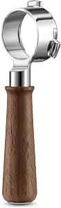 Sage - The Naked Portafilter 54mm - Bottomless Espresso Filter Holder, Visual Extractor Aid, Ergonomic Handle, Compatible with Sage 54mm Filter Holders - Premium Walnut