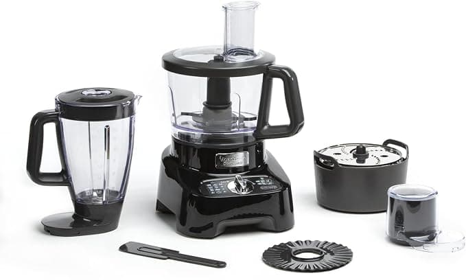 Moulinex Multifunction food processor, 1000 W, 28 functions, 3 L bowl, 2 L blender, Chopper, Discs for grating and mincing, Titanium stainless steel blades, Food processor, DoubleForce FP821811 - Image 1