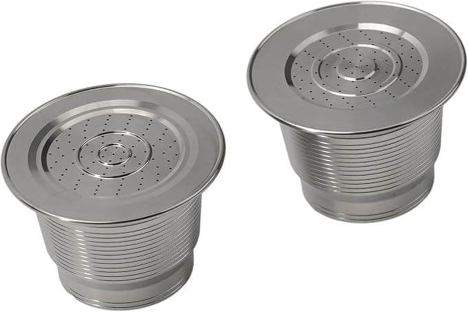 Reusable Stainless Steel Coffee Capsule for Nespresso Machines, 304 Stainless Steel Permanent Filter, Refillable Coffee Capsule (Normal Type) - Image 1