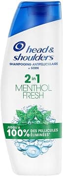 Head & Shoulders Menthol Fresh 2 in 1 Anti-Dandruff Shampoo 300 ml Up to 100% of Dandruff Eliminated, Clinically Provented. All Hair Types. Daily Use. Fresh Mint Fragrance - Image 1