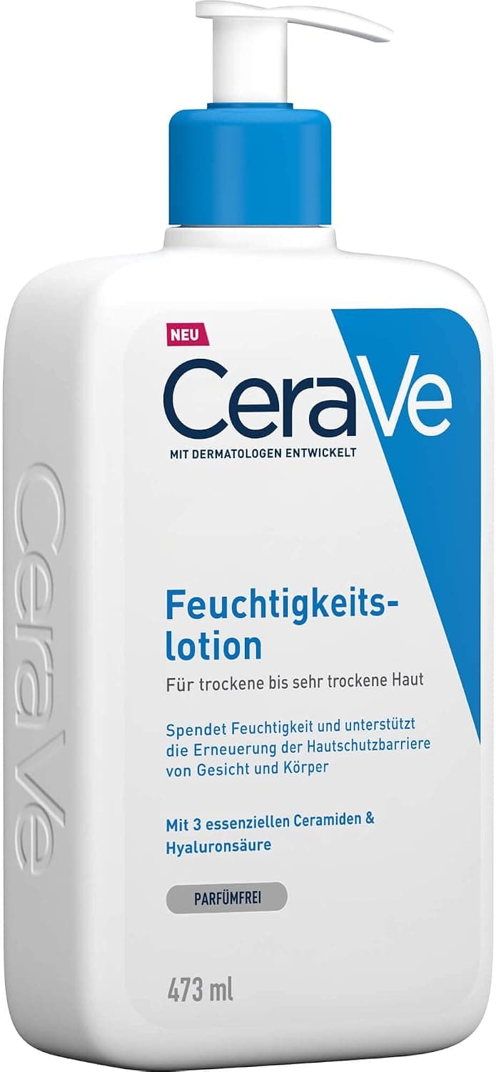 CeraVe Moisturizing Lotion for Dry to Very Dry Skin with 3 Essential Ceramides and Hyaluron 473ml - Image 1