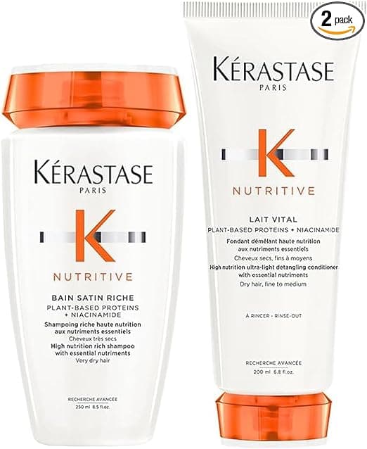 Kerastase Nutritive Bain Satin Riche 250ml Vital Milk 200ml - Image 1