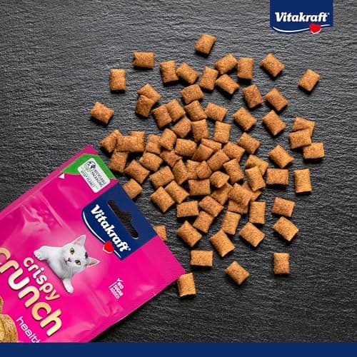 Vitakraft Crispy Crunch Classic, Cat Treats, Crispy Malt Snack, Resealable Bag, No Added Sugar (1x 60g) - Image 4