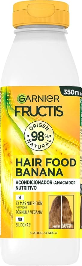 GARNIER Fructis Hair Food Banana Nourishing Conditioner for Dry Hair, 350 ml - Image 1