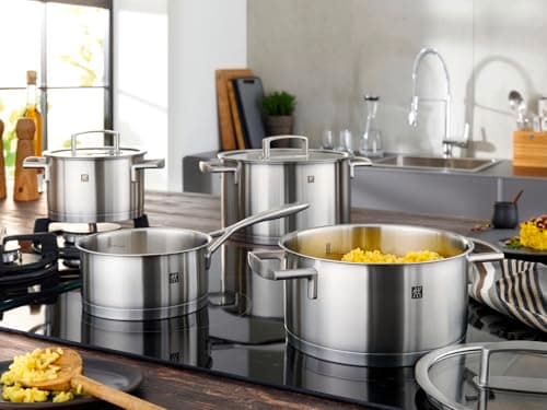 ZWILLING Cookware Set, Stainless Steel, Matt Set of 5 Saucepans - Image 3